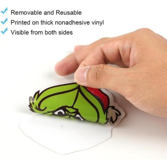 Christmas Window Stickers, 8 Sheets 116pcs Merry Christmas Window Clings Sticker - Picture 4 of 8